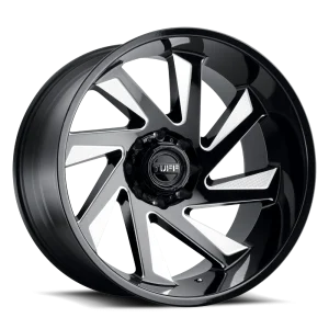 Tuff Wheels – T1B – Black – 22″x12″ -45mm – Summer Wheels – 2212T1B-55127B71R